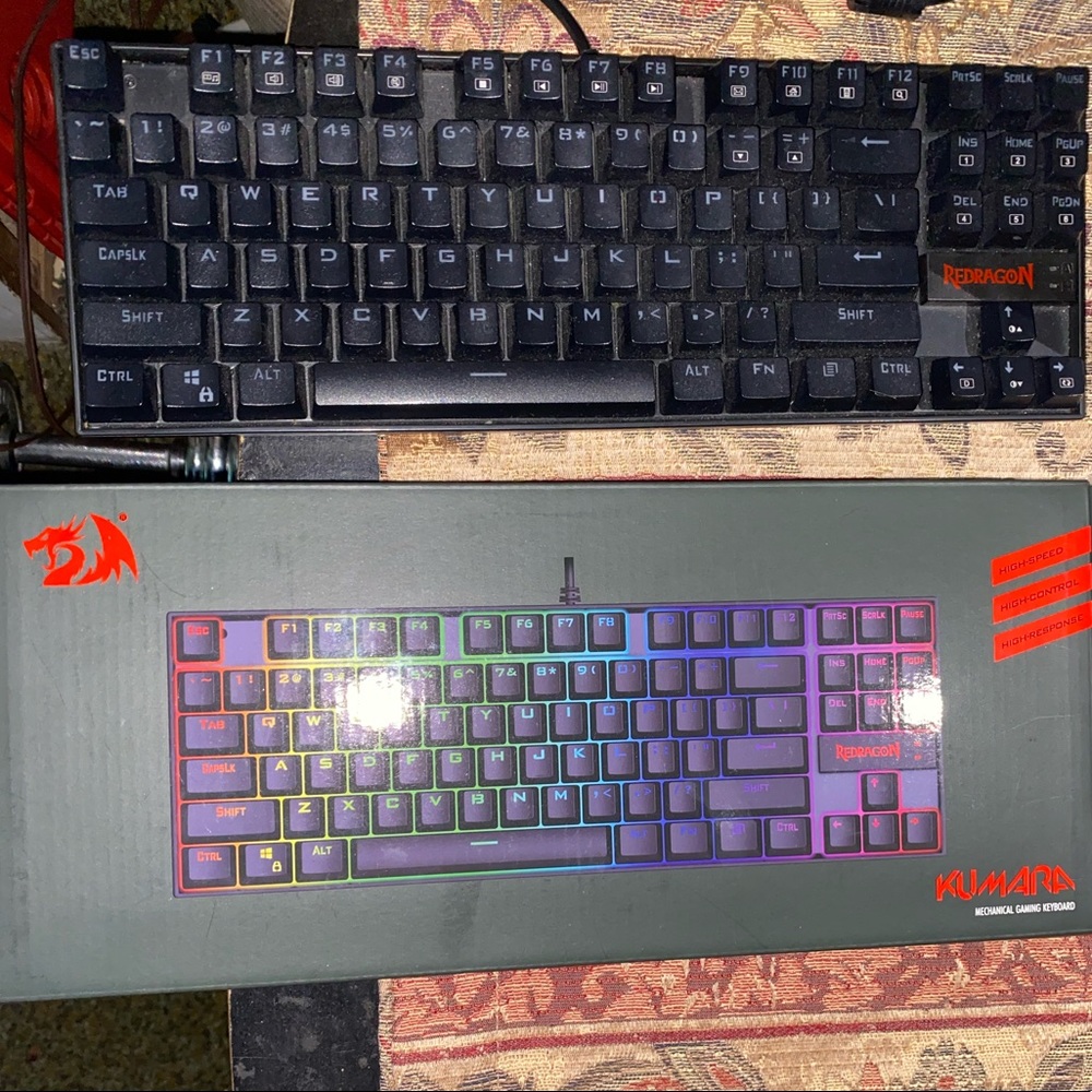 KUMARA K552 LED Rainbow Backlit Wired Keyboard